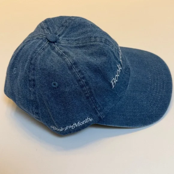 Book of The Month NWOT Blue Denim 'Book Person' Cap - Picture 3 of 6